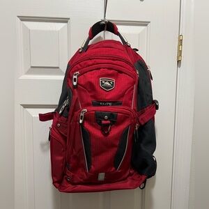 High Sierra Elite Red and Black Backpack